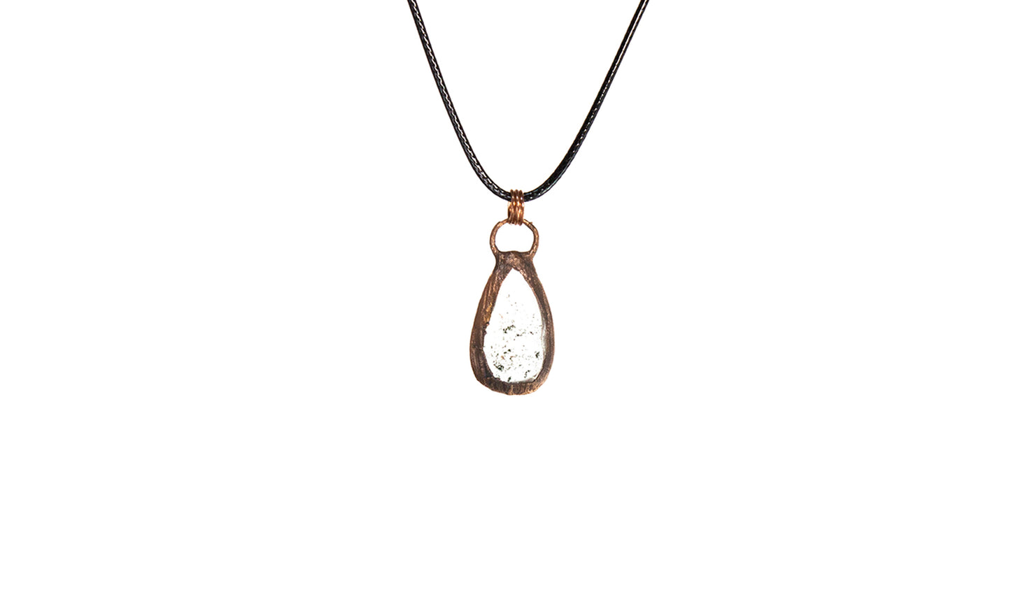 Electroformed Garden Quartz Pendant