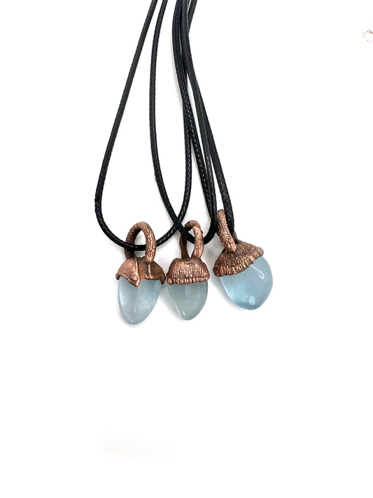Electroformed Aquamarine Pendant