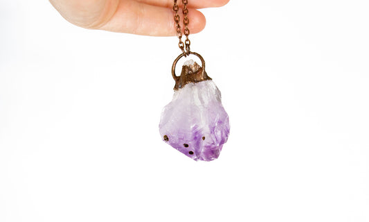 Electroformed Amethyst Pendant