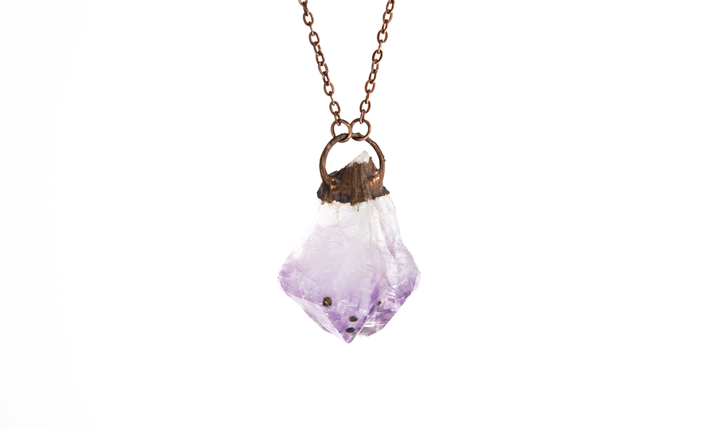 Electroformed Amethyst Pendant