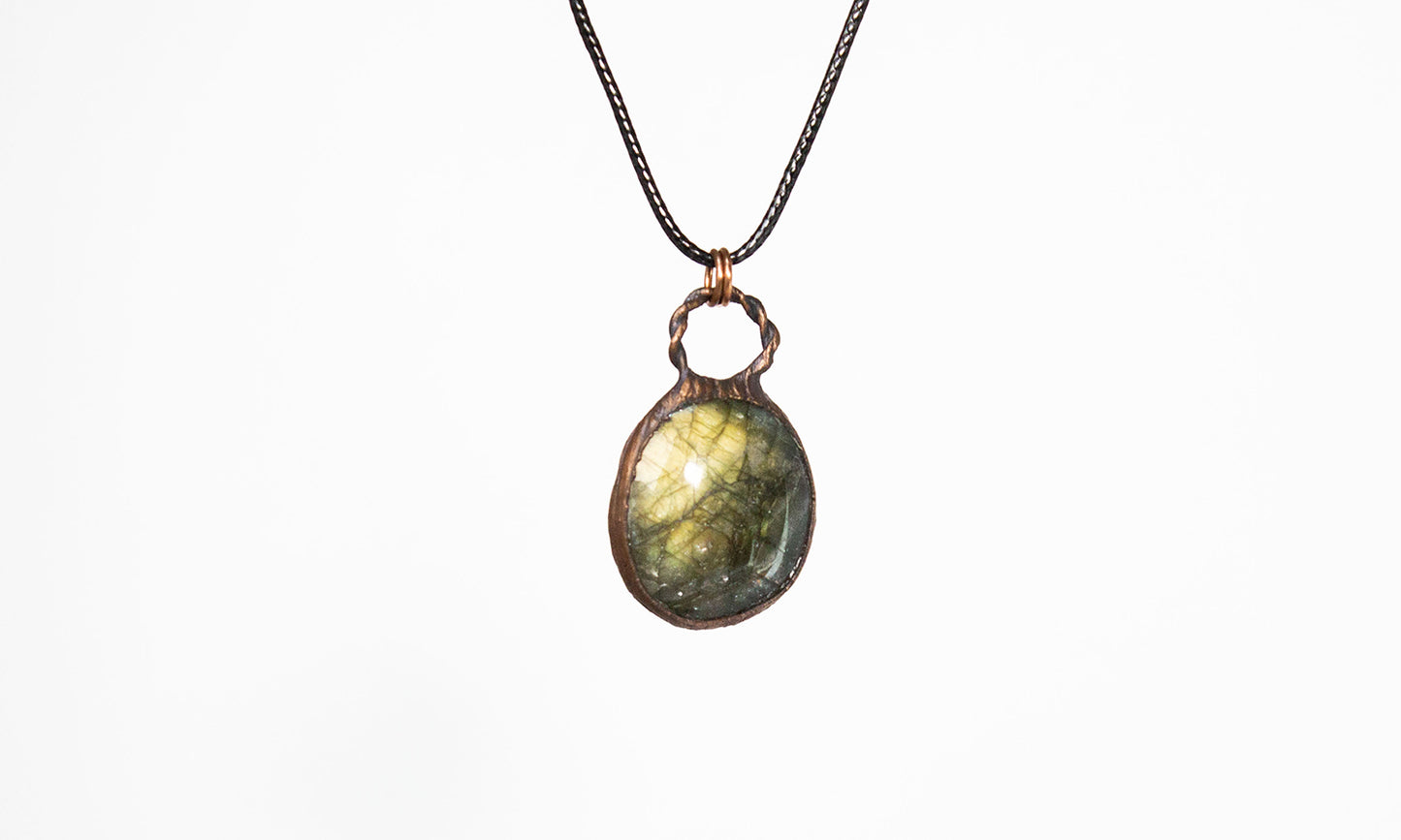 Electroformed Labradorite Pendant