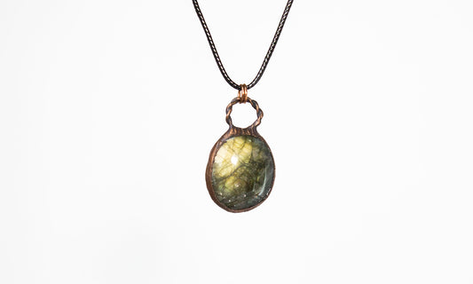 Electroformed Labradorite Pendant