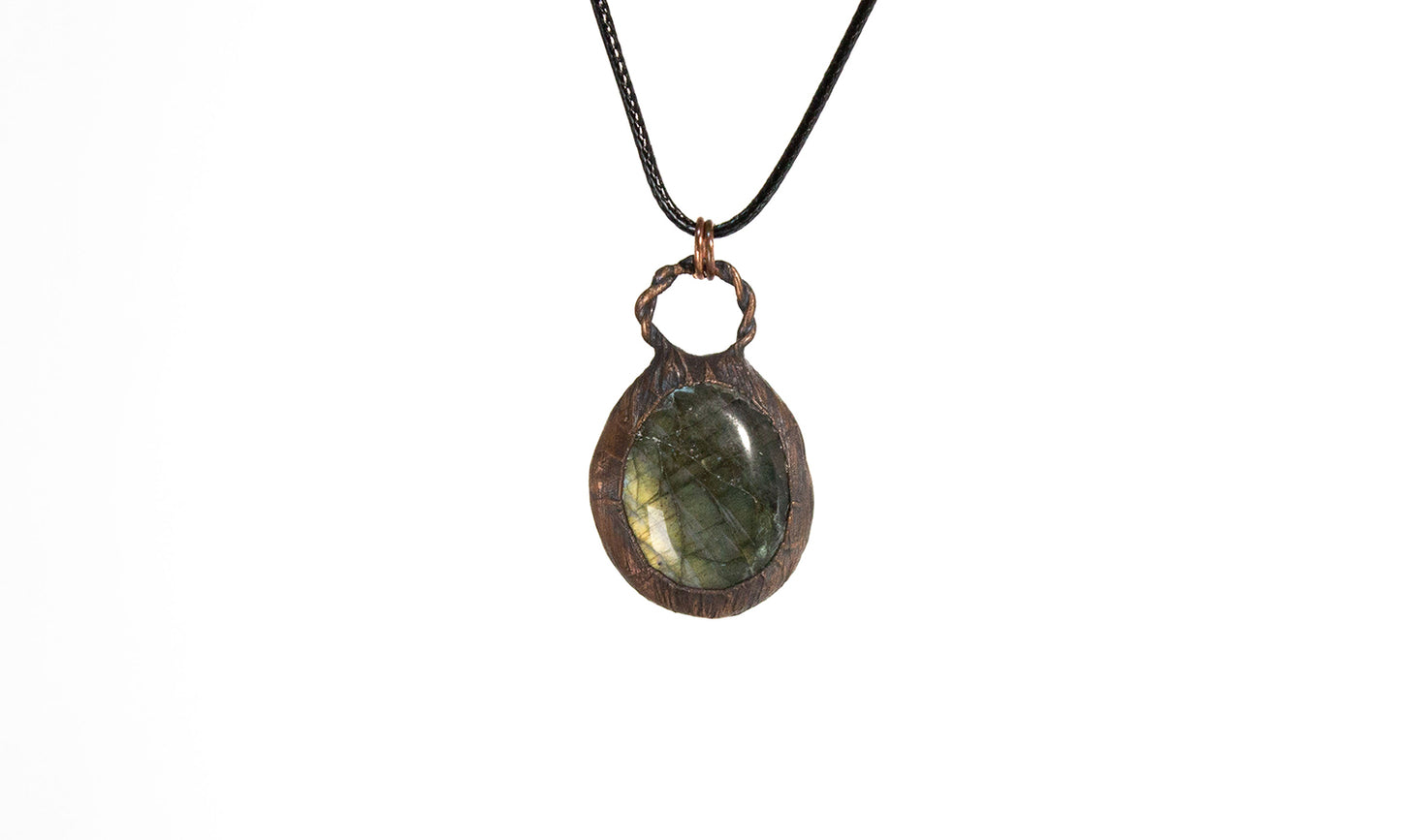 Electroformed Labradorite Pendant